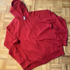 NWOT Bella sweat jacket, size XXLarge, Red.